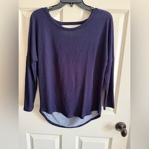 Ava James Dark Blue Long Sleeve Women's Top (35)